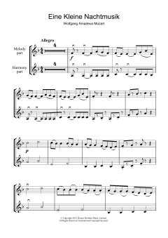 Allegro from Eine Kleine Nachtmusik K525 von Wolfgang Amadeus Mozart (Download) 