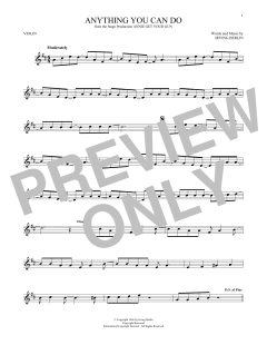 Anything You Can Do von Irving Berlin (Download) 