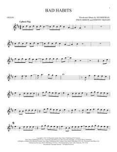 Bad Habits von Ed Sheeran (Download) 