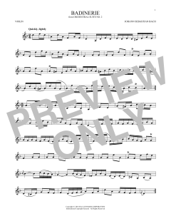 Badinerie von Johann Sebastian Bach (Download) 