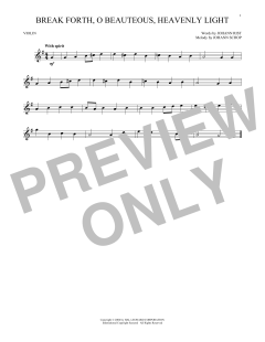 Break Forth, O Beauteous, Heavenly Light von Johann Sebastian Bach (Download) 