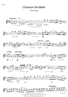 Chanson De Matin Opus 15, No. 2 von Edward Elgar (Download) 