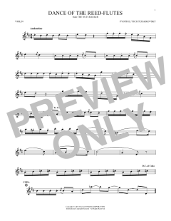 Dance Of The Reed Flutes, Op. 71a von Pyotr Il'yich Tchaikovsky (Download) 