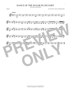 Dance Of The Sugar Plum Fairy, Op. 71a von Pyotr Il'yich Tchaikovsky (Download) 