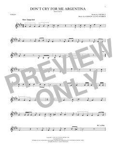 Don't Cry For Me Argentina von Madonna (Download) 