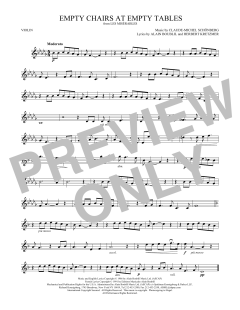 Empty Chairs At Empty Tables von Alain Boublil (Download) 
