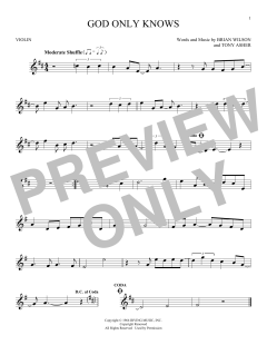 God Only Knows von Tony Asher (Download) 