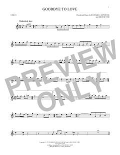 Goodbye To Love von The Carpenters (Download) 