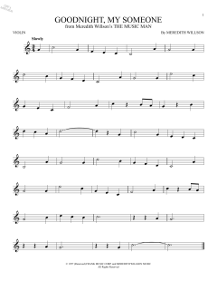 Goodnight, My Someone von Meredith Willson (Download) 