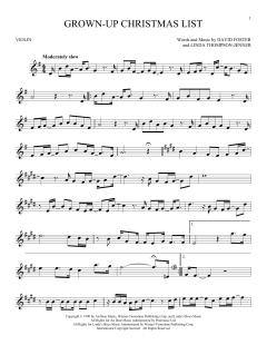 Grown-Up Christmas List von Amy Grant (Download) 