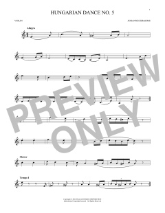 Hungarian Dance No. 5 von Johannes Brahms (Download) 