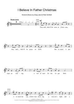 I Believe In Father Christmas von Greg Lake (Download) 