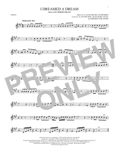 I Dreamed A Dream von Claude-Michel Schönberg (Download) 