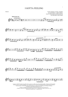 I Gotta Feeling von Will Adams (Download) 