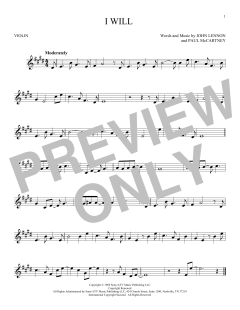 I Will von The Beatles (Download) 