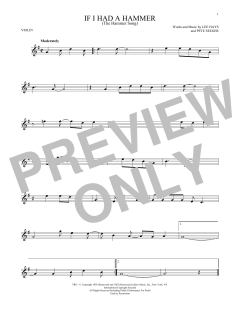 If I Had A Hammer von Peter, Paul & Mary (Download) 