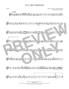 I'll Cry Instead von The Beatles (Download) 