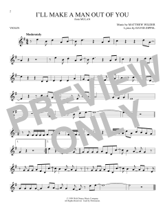 I'll Make A Man Out Of You von David Zippel (Download) 