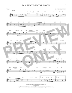 In A Sentimental Mood von Duke Ellington (Download) 