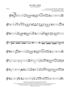 In My Life von Alain Boublil (Download) 