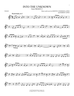 Into The Unknown von Robert Lopez (Download) 