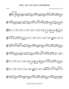 Jesu, Joy Of Man's Desiring von Johann Sebastian Bach (Download) 