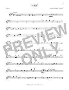 Largo von George Frideric Handel (Download) 