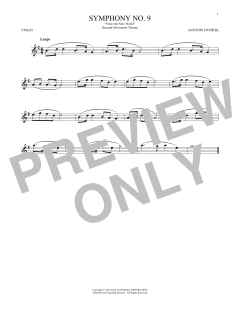 Largo From Symphony No. 9 von Antonín Dvorák (Download) 