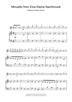 Minuetto from Eine Kleine Nachtmusik K525 (Download) 