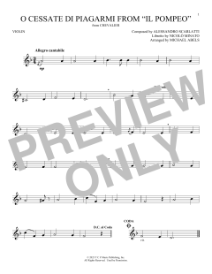 O Cessate Di Piagarmi From "Il Pompeo" von Alessandro Scarlatti (Download) 