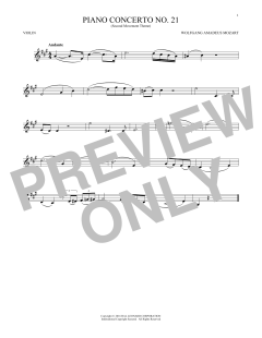 Piano Concerto No. 21 In C Major von Wolfgang Amadeus Mozart (Download) 