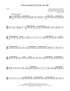 Pour Some Sugar On Me von Def Leppard (Download) 