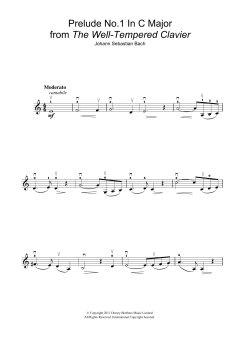 Prelude No.1 in C Major von Johann Sebastian Bach (Download) 