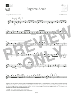 Ragtime Annie von Trad. American (Download) 