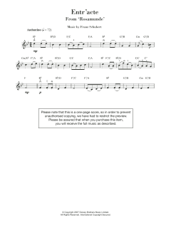 Rosamunde Entr'acte von Franz Schubert (Download) 