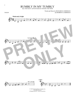 Rumbly In My Tumbly von Robert Bernard Sherman (Download) 