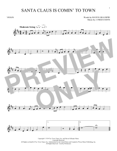 Santa Claus Is Comin' To Town von Fred Coots (Download) 