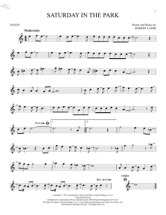 Saturday In The Park von Chicago (Download) 