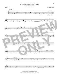 Somewhere In Time von John Barry (Download) 