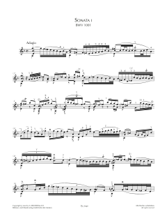 Sonata I, BWV 1001 von Johann Sebastian Bach (Download) 