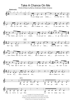 Take A Chance On Me von ABBA (Download) 