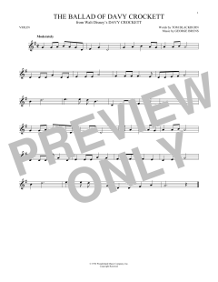 The Ballad Of Davy Crockett von Fess Parker (Download) 