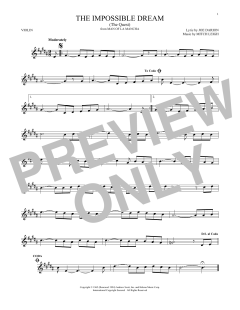 The Impossible Dream von Joe Darion (Download) 