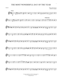 The Most Wonderful Day Of The Year von Johnny Marks (Download) 