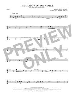 The Shadow Of Your Smile von Johnny Mandel (Download) 