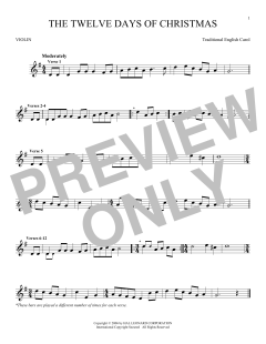 The Twelve Days Of Christmas von Traditional English Carol (Download) 