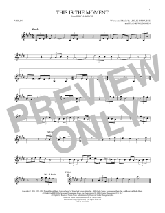 This Is The Moment von Frank Wildhorn (Download) 