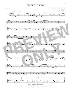 Ticket To Ride von The Beatles (Download) 