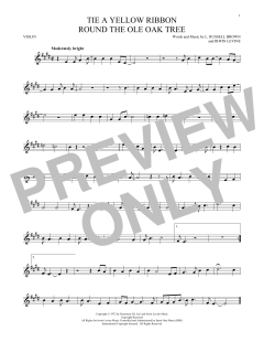 Tie A Yellow Ribbon Round The Ole Oak Tree von Irwin Levine (Download) 