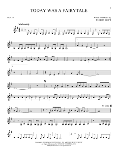 Today Was A Fairytale von Taylor Swift (Download) 